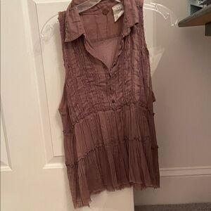 Free people Sleeveless Mauve Top